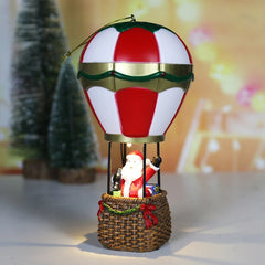 Christmas Santa Hot Air Balloon Ornament with LED Light Merry Christmas Decoartions For Home Xmas Ornaments Navidad 2024