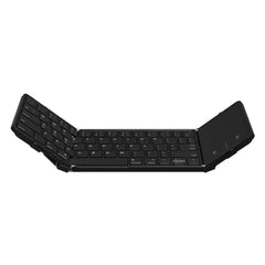 SeenDa Tri-Folding Wireless Keyboard with Touchpad Rechargeable Mini Keyboard Foldable Keyboard for Windows Phone PC Table