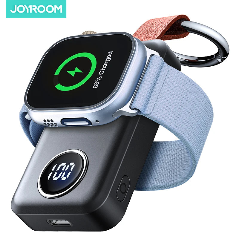 JOYROOM Portable 2000mAh Wireless Charger for Apple Watch Series 9/8/7/6/5/4/3/2/SE/UItra 2/Ultra Magnetic iWatch Power Bank