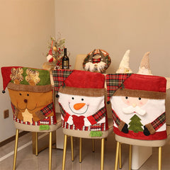 2024 New Christmas Decoration Figurine Chair Cover And Stool Cover Decoration Christmas Home Party Decorations