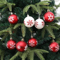 12pcs/box 6cm Christmas Ball Ornaments Xmas Tree Hanging Pendant Christmas Decorations for Home 2024 Navidad Natal New Year Gift