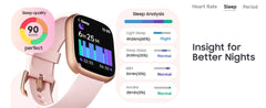 Alexa Built-in TOOBUR Smart Watch Heart Rate Monitor Sleep Tracker Pedometer IP68 Waterproof Smartwatch Compatible Android iOS