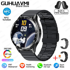 For HUAWEI New 2 in 1 Smartwatch With Earbuds Watch TWS Bluetooth Earphone Heart Rate Blood Pressure Monitor Sport Watch Fitness