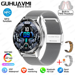 For HUAWEI New 2 in 1 Smartwatch With Earbuds Watch TWS Bluetooth Earphone Heart Rate Blood Pressure Monitor Sport Watch Fitness