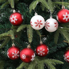 12pcs/box 6cm Christmas Ball Ornaments Xmas Tree Hanging Pendant Christmas Decorations for Home 2024 Navidad Natal New Year Gift