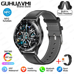 For HUAWEI New 2 in 1 Smartwatch With Earbuds Watch TWS Bluetooth Earphone Heart Rate Blood Pressure Monitor Sport Watch Fitness