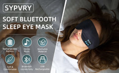 Sleeping Mask With Bluetooth Sleep Headphones Travel Cotton Eye Mask for Women Men Sleep Earphones Wireless Eyemask For Travel