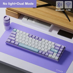 AJAZZ AK680 Mechanical Keyboard ABS Keycap 68 Keys Wired Wireless Bluetooth Gamer Keyboard Hot Swap Custom Gasket for Pc Laptop