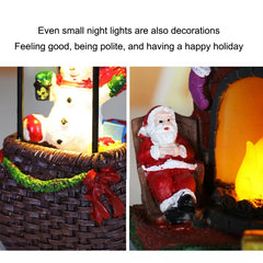 Christmas Santa Hot Air Balloon Ornament with LED Light Merry Christmas Decoartions For Home Xmas Ornaments Navidad 2024