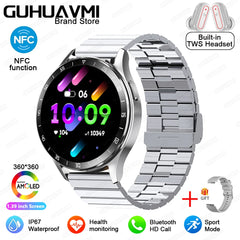 For HUAWEI New 2 in 1 Smartwatch With Earbuds Watch TWS Bluetooth Earphone Heart Rate Blood Pressure Monitor Sport Watch Fitness