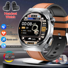 For Xiaomi New 2 in 1 Smart Watch With Earbuds Smartwatch TWS Bluetooth Earphone Heart Rate Blood Pressure Monitor Sports Watch