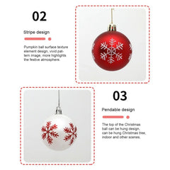 12pcs/box 6cm Christmas Ball Ornaments Xmas Tree Hanging Pendant Christmas Decorations for Home 2024 Navidad Natal New Year Gift