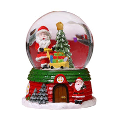 Christmas Music Glass Ball Craft Home Table Decorations Elderly Snowman Ornaments 5ml Merry Christmas Decoration For Home 2024