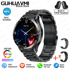 For HUAWEI New 2 in 1 Smartwatch With Earbuds Watch TWS Bluetooth Earphone Heart Rate Blood Pressure Monitor Sport Watch Fitness