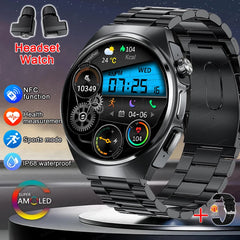 For Xiaomi New 2 in 1 Smart Watch With Earbuds Smartwatch TWS Bluetooth Earphone Heart Rate Blood Pressure Monitor Sports Watch