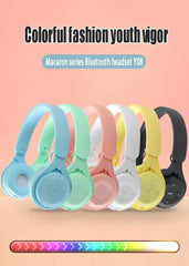 Stereo Y08 Headset 5.0 Bluetooth Headset Folding Wireless Sports Earphone Gaming Headsets Over-ear Headphones for Android ios