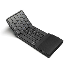 SeenDa Tri-Folding Wireless Keyboard with Touchpad Rechargeable Mini Keyboard Foldable Keyboard for Windows Phone PC Table