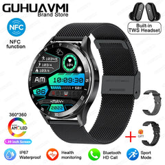 For HUAWEI New 2 in 1 Smartwatch With Earbuds Watch TWS Bluetooth Earphone Heart Rate Blood Pressure Monitor Sport Watch Fitness