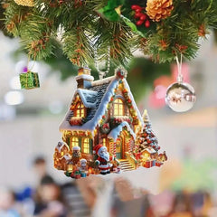 Large Christmas Tree Decorations Hanging Home Ornaments 2024 Festival Ornament Keepsake For Xmas Holiday 2d Acrylic Decor