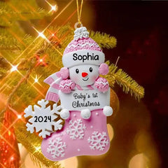 2024 New Christmas Tree Cute Decorations Resin Snowman Doll Personalized Pendant Decoration Best Gifts For Kids