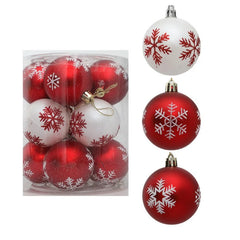 12pcs/box 6cm Christmas Ball Ornaments Xmas Tree Hanging Pendant Christmas Decorations for Home 2024 Navidad Natal New Year Gift