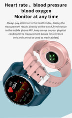 LIGE 2024 Smart watch Ladies Full touch Screen Sports Fitness watch IP67 waterproof Bluetooth For Android iOS Smart watch Female