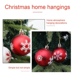 12pcs/box 6cm Christmas Ball Ornaments Xmas Tree Hanging Pendant Christmas Decorations for Home 2024 Navidad Natal New Year Gift