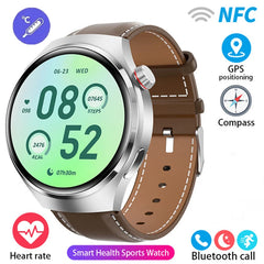 2024 New GPS Sports Track Men's Smart Watch NFC Bluetooth Call Waterproof Smartwatch 360 * 360 HD Touch Screen Smart Men Watches