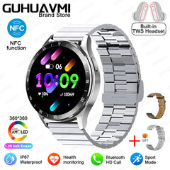 For HUAWEI New 2 in 1 Smartwatch With Earbuds Watch TWS Bluetooth Earphone Heart Rate Blood Pressure Monitor Sport Watch Fitness