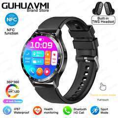 For HUAWEI New 2 in 1 Smartwatch With Earbuds Watch TWS Bluetooth Earphone Heart Rate Blood Pressure Monitor Sport Watch Fitness