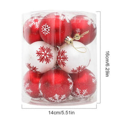 12pcs/box 6cm Christmas Ball Ornaments Xmas Tree Hanging Pendant Christmas Decorations for Home 2024 Navidad Natal New Year Gift