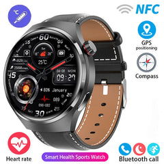 2024 New GPS Sports Track Men's Smart Watch NFC Bluetooth Call Waterproof Smartwatch 360 * 360 HD Touch Screen Smart Men Watches