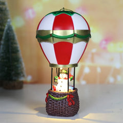 Christmas Santa Hot Air Balloon Ornament with LED Light Merry Christmas Decoartions For Home Xmas Ornaments Navidad 2024