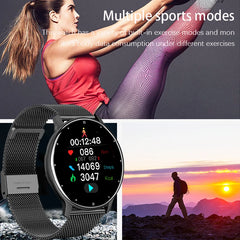 LIGE 2024 Smart watch Ladies Full touch Screen Sports Fitness watch IP67 waterproof Bluetooth For Android iOS Smart watch Female