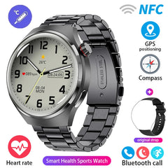 2024 New GPS Sports Track Men's Smart Watch NFC Bluetooth Call Waterproof Smartwatch 360 * 360 HD Touch Screen Smart Men Watches