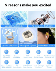 SK small earbuds wireless bluetooth headset,headphones sport,sleep,work,in class invisible wear,bass sound quality earphone 2024