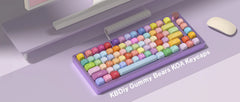 KBDiy KOA Profile Gummy Bears Keycap PBT Custom Korean Keycaps for Mechanical Keyboard Game Cute 141 Keys Caps ISO 7U Space Bar