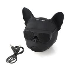 Portable Bluetooth Speaker Dog Shaped Stereo Subwoofer USB Wireless Loudspeaker With Radio Function