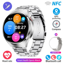 2024 New GPS Sports Track Men's Smart Watch NFC Bluetooth Call Waterproof Smartwatch 360 * 360 HD Touch Screen Smart Men Watches