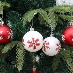 12pcs/box 6cm Christmas Ball Ornaments Xmas Tree Hanging Pendant Christmas Decorations for Home 2024 Navidad Natal New Year Gift