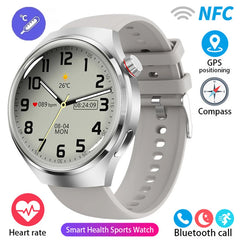 2024 New GPS Sports Track Men's Smart Watch NFC Bluetooth Call Waterproof Smartwatch 360 * 360 HD Touch Screen Smart Men Watches