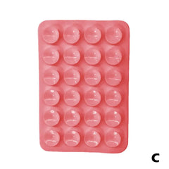 Multifunctional Mobile Phone Silicone Suction Cup 24 Square Mobile Phone Single-Sided Case Anti-Slip Holder Mount Suction