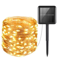 12m Solar Lights Outdoor 100 LED Waterproof Christmas Decorations 2024 Festoon Garden Fairy String Light Twinkle Lamp Tree Party