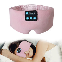 Sleeping Mask With Bluetooth Sleep Headphones Travel Cotton Eye Mask for Women Men Sleep Earphones Wireless Eyemask For Travel