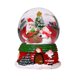 Christmas Music Glass Ball Craft Home Table Decorations Elderly Snowman Ornaments 5ml Merry Christmas Decoration For Home 2024